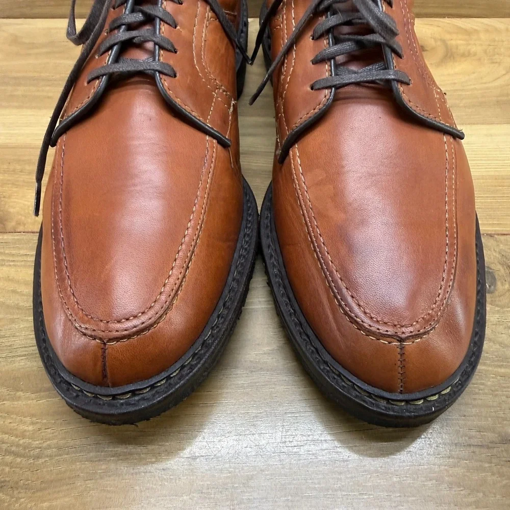 Allen Edmonds Wilbert Split Toe Oxfords Mens 10 D Brown Leather Business Casual